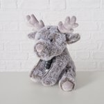 Eland pluche grijs H25 cm