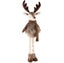 Pop rendier uitrekbaar bruin/beige textiel 22x17x91 cm