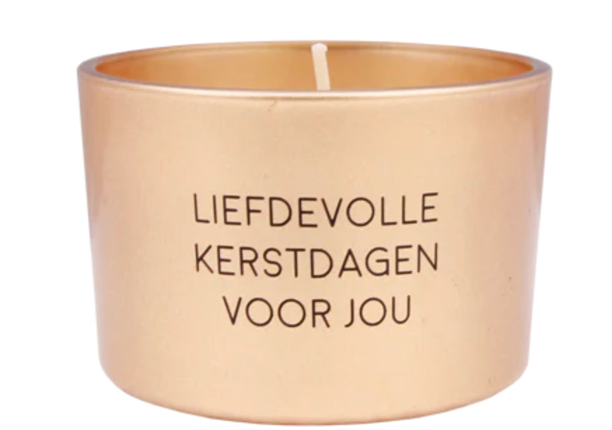SOJAKAARS -LIEFDEVOLLE KERSTDAGEN- Winter Wood Goud