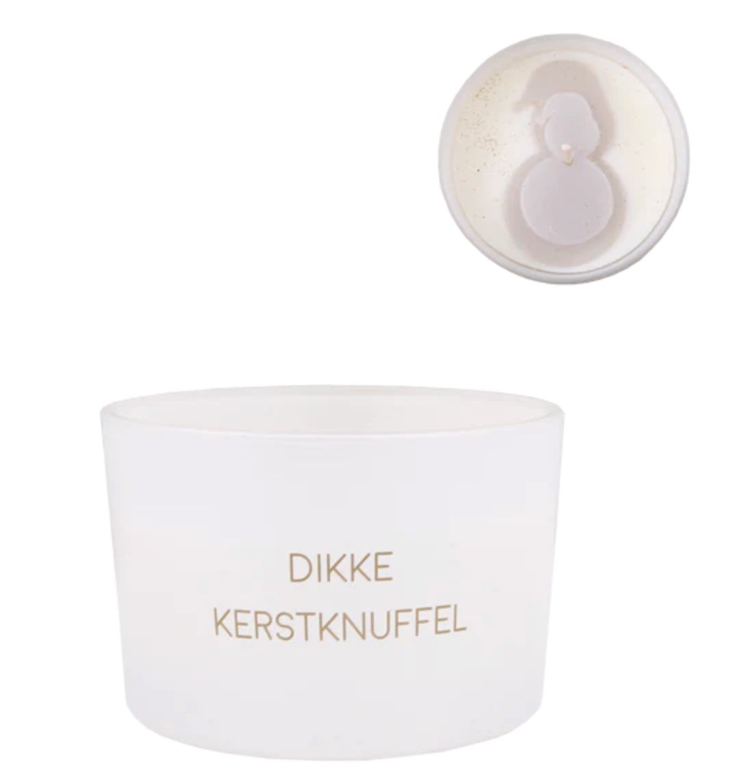 SOJAKAARS -Dikke Kerstknuffel- Winter Wood Wit