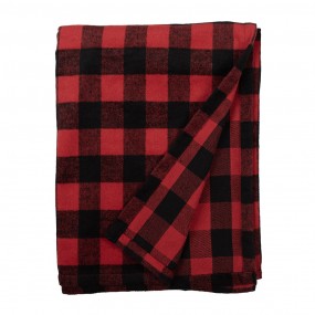 Plaid Rood zwart ruit 130x170 cm