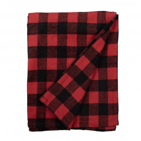 Plaid Rood zwart ruit 130x170 cm