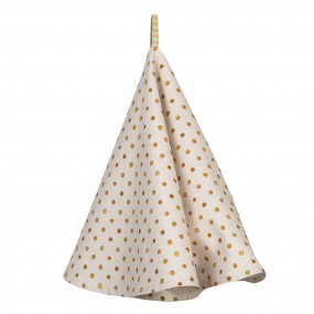 Theedoek Ø 80 cm Beige Geel Citroenen