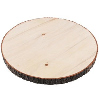 Dekoratief-Deco plankje rond hout L 30x30x2 cm