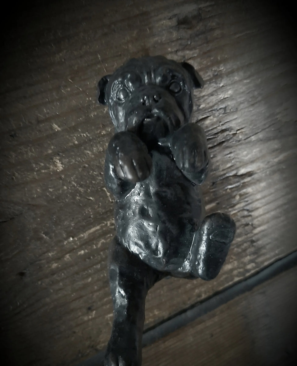 Hanger zwart Teckel/bulldog 8 cm