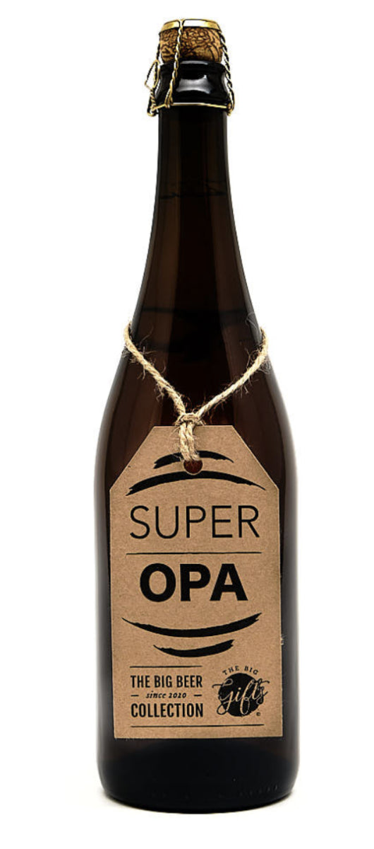 Pakket Opa- Bierfles XL+flesopener