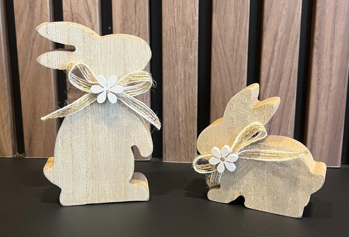 Konijn natuurlijk hout 7x12x2cm