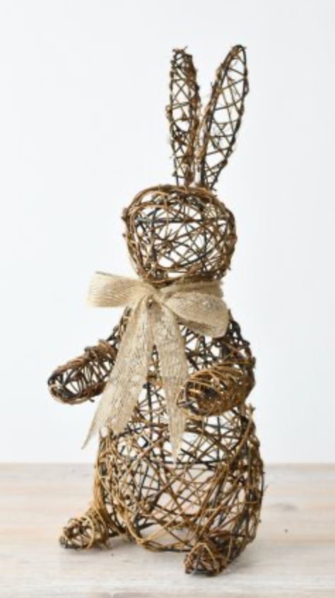 Rotan Beeld Konijn H40cm