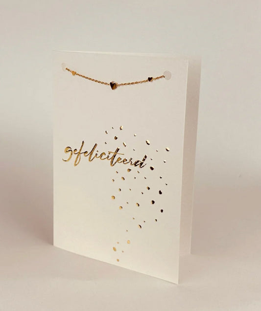 Sieradenkaart Armband Gefeliciteerd