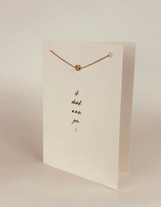 Sieradenkaart Armband Ik denk aan jou X