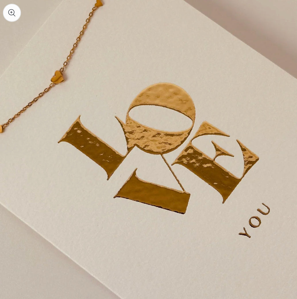 Sieradenkaart Armband LOVE YOU