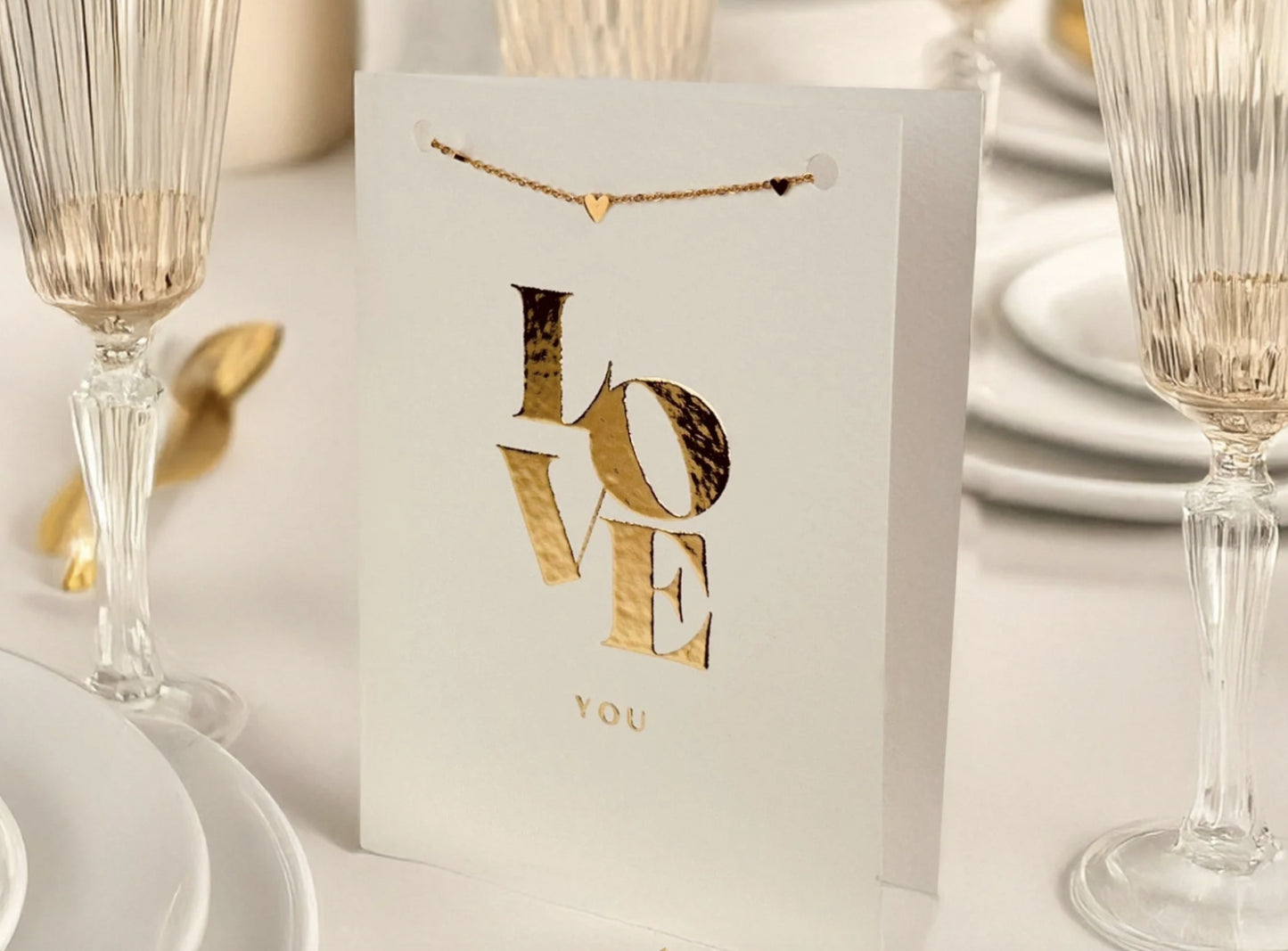 Sieradenkaart Armband LOVE YOU