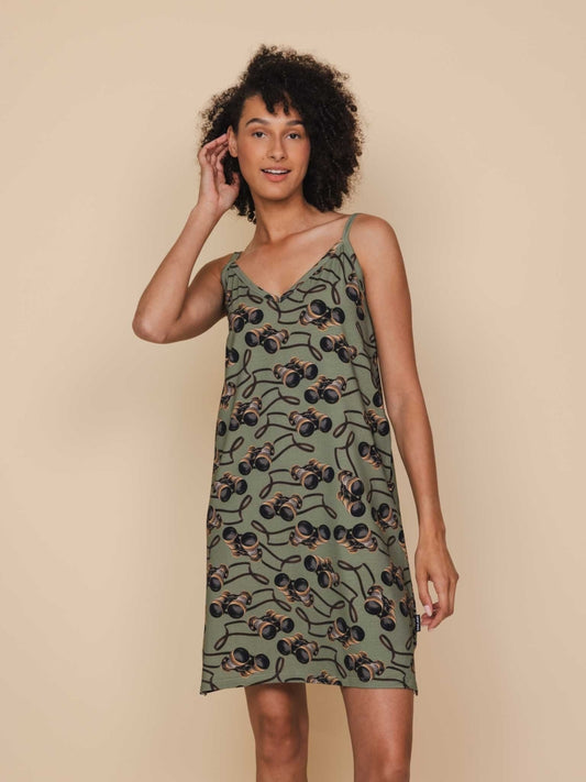 Binoculars Strap Dress Women