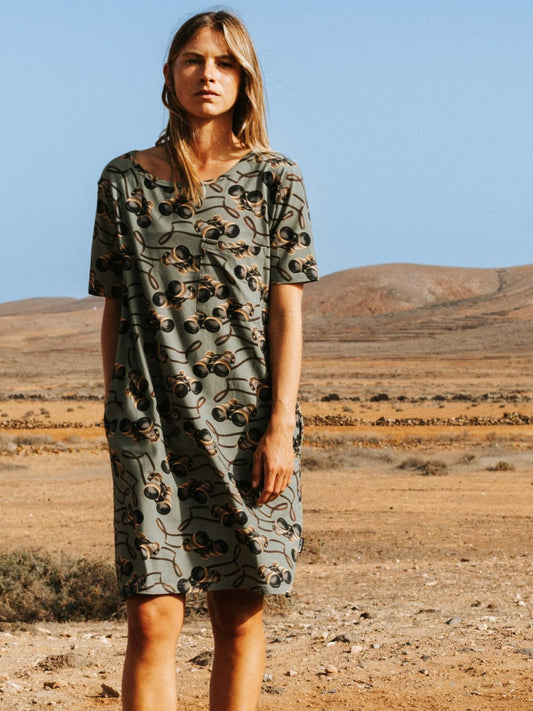 Binoculars T-Shirt Dress Women
