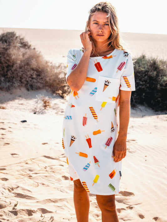 Popsicles T-Shirt Dress Women