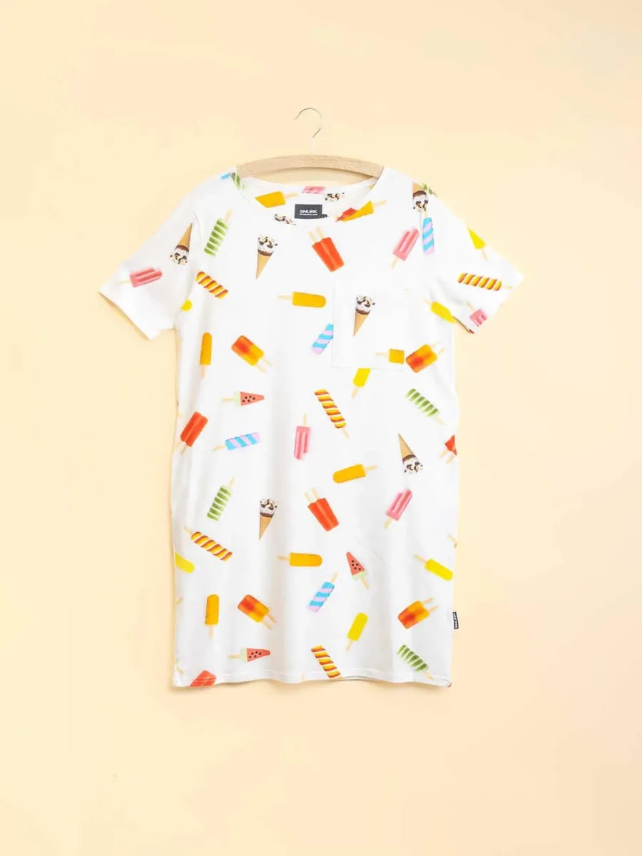 Popsicles T-Shirt Dress Women