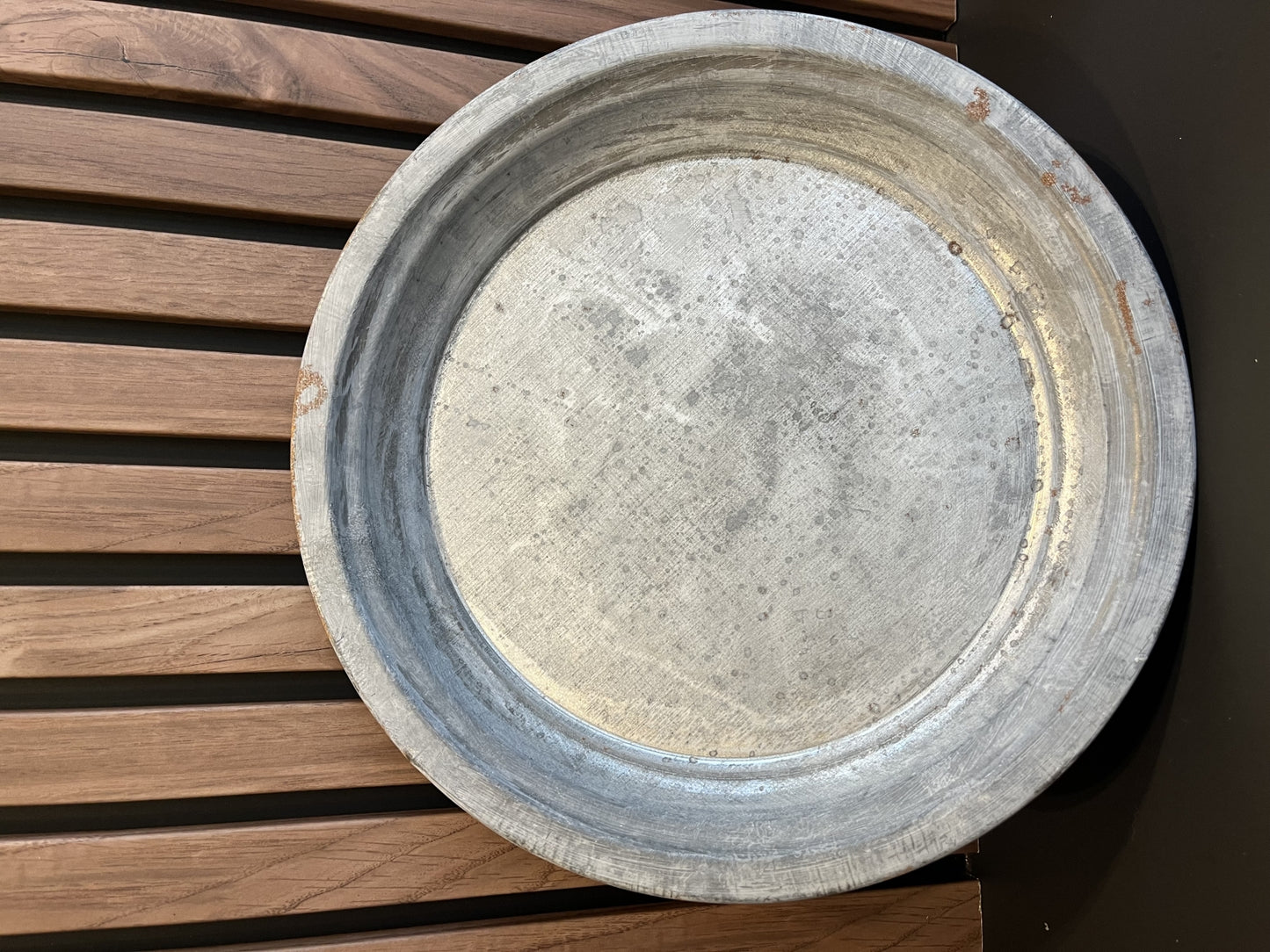 Vintage-zinken schaal 30 cm