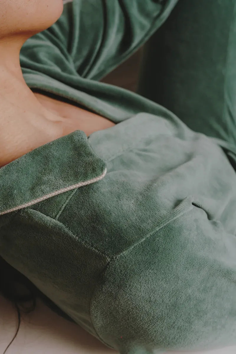 Alice et Maman - Homewear Ghislaine Velours olive
