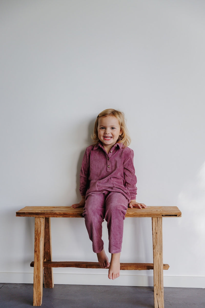 Alice et Maman- Kids Homewear Gloria Velours Mauve