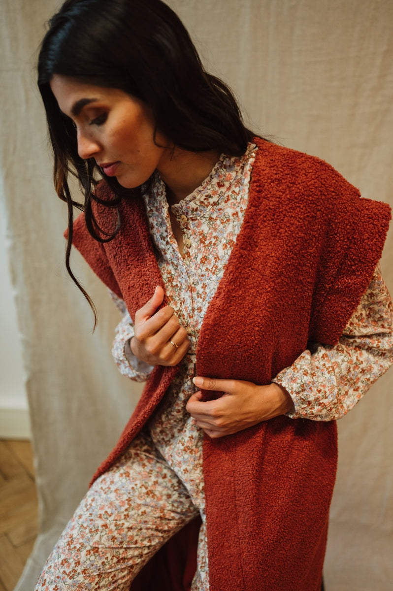 Alice et Maman Long Vest Gigi Autumn Glaze