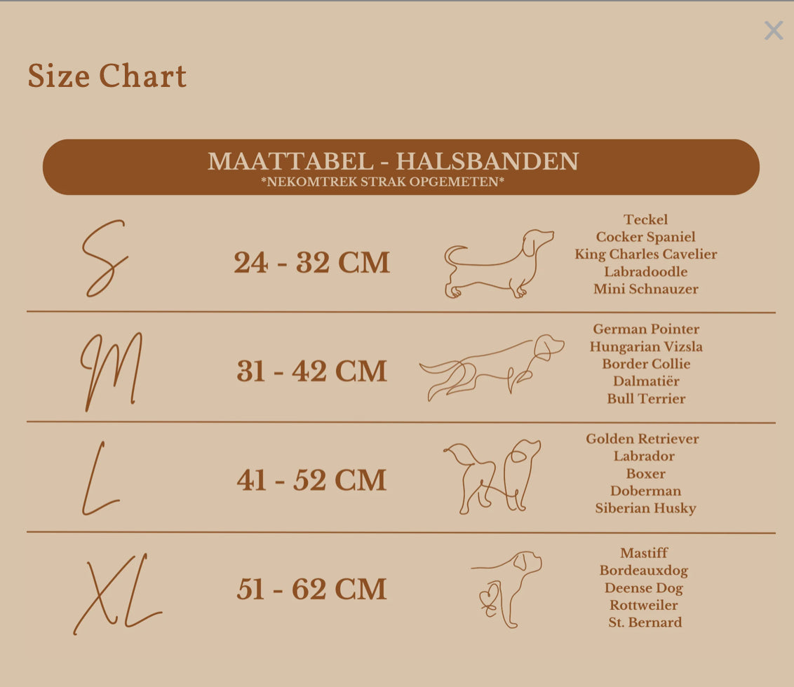 Verstelbare Halsband Beighouterie