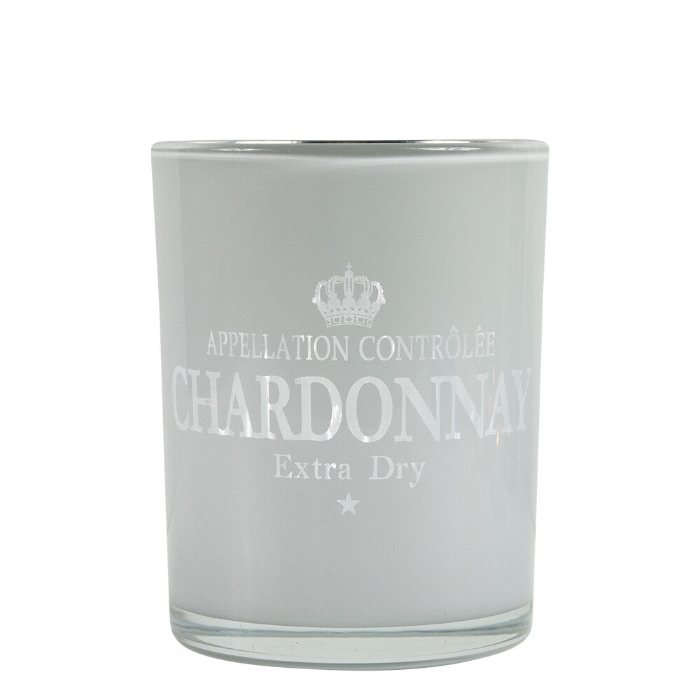 Windlicht Chardonnay wit Medium 12 cm