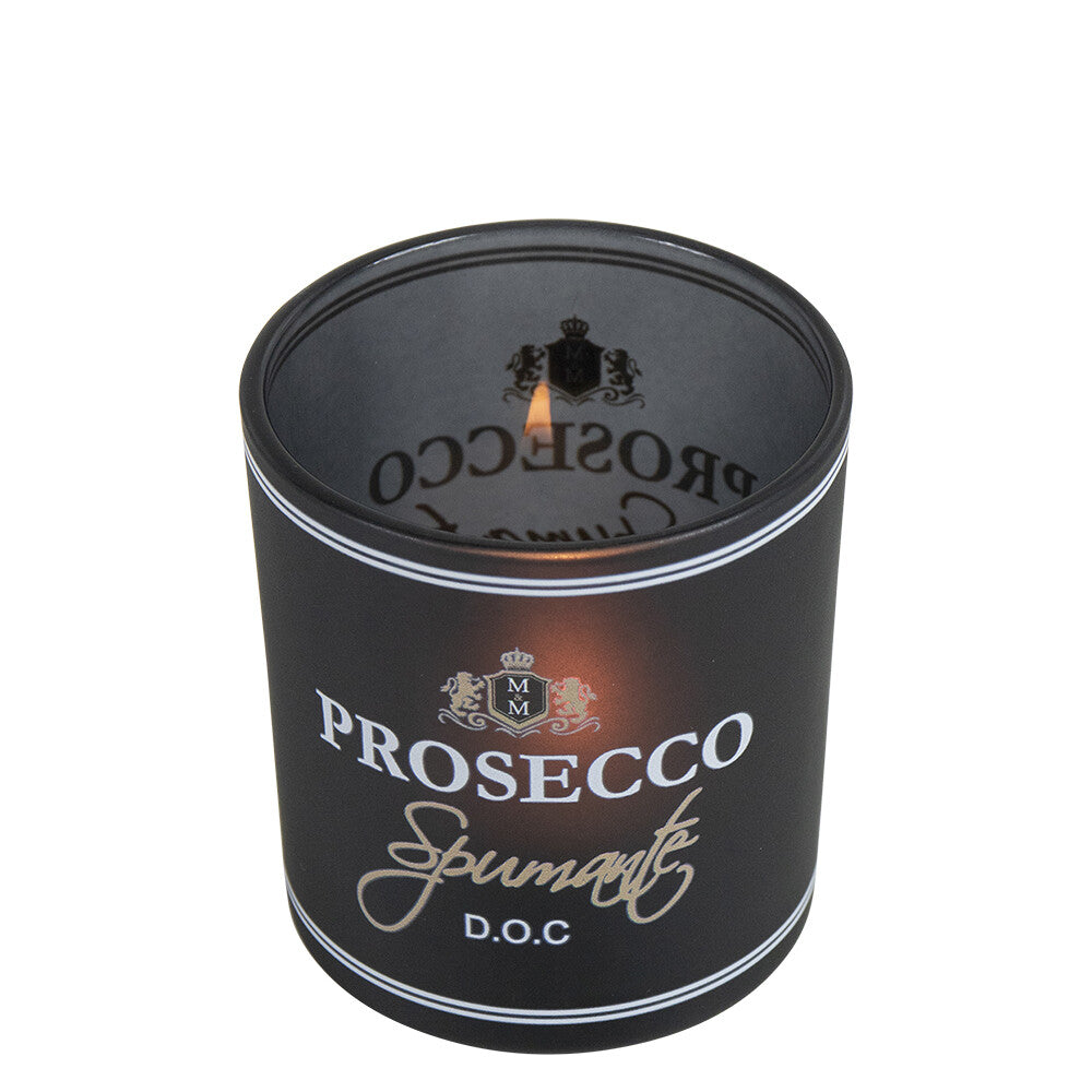 Windlicht Prosecco zwart Small 8 cm