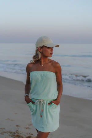 Alice et Maman Strapless dress Bardo Summer Green