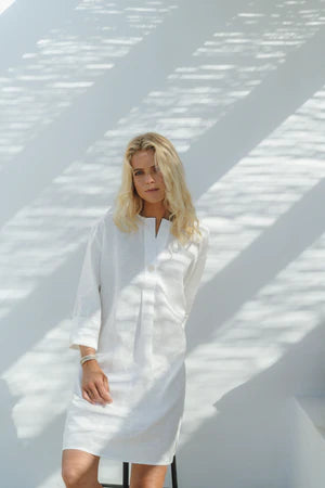 Alice et Maman Dames Hervee Dress Bright White