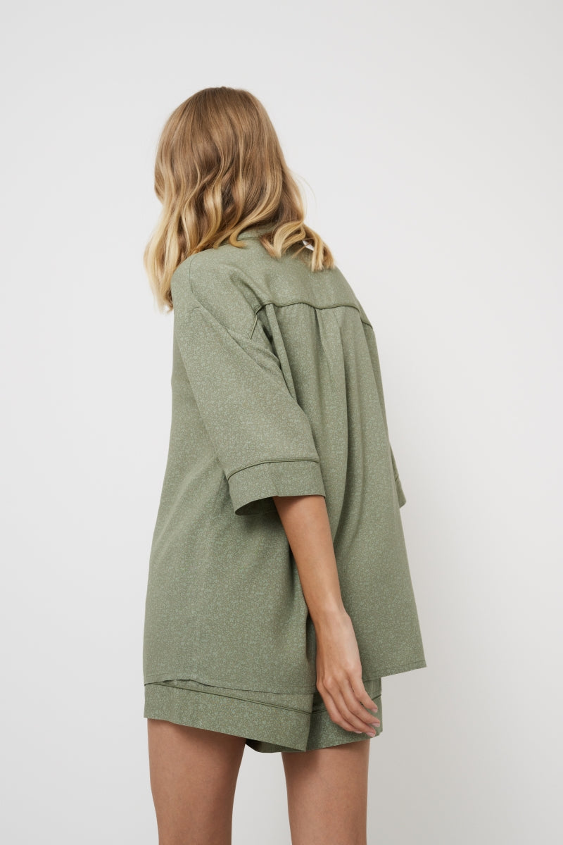 Olive Pyjama Short