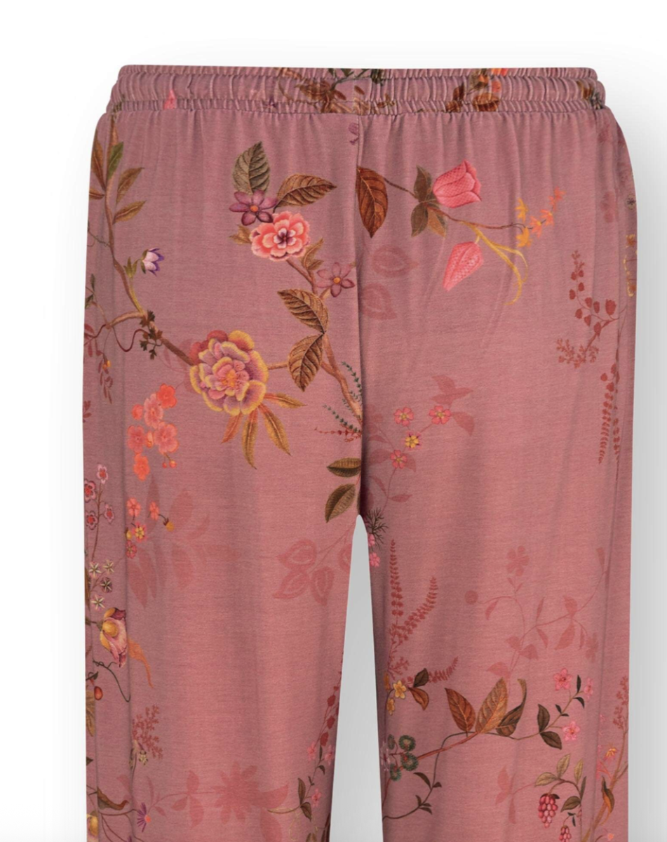 Belin Lange Broek Bodhi Flower Donkerroze