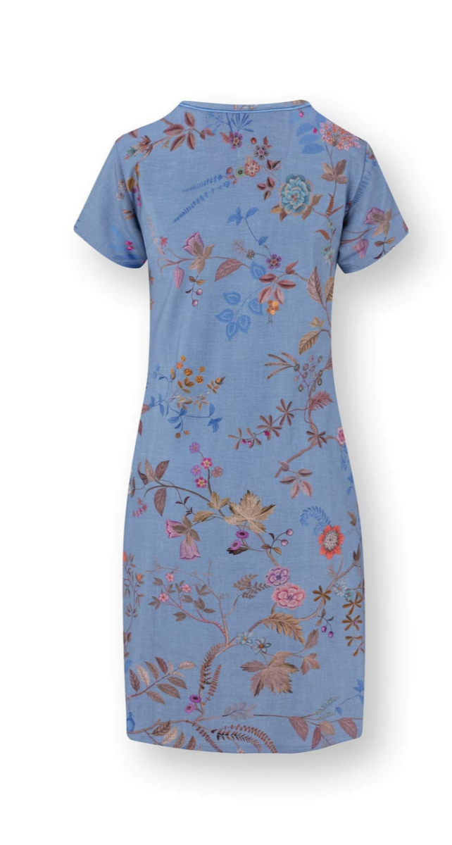 Djoy Nightdress Bodhi Flowers Blauw