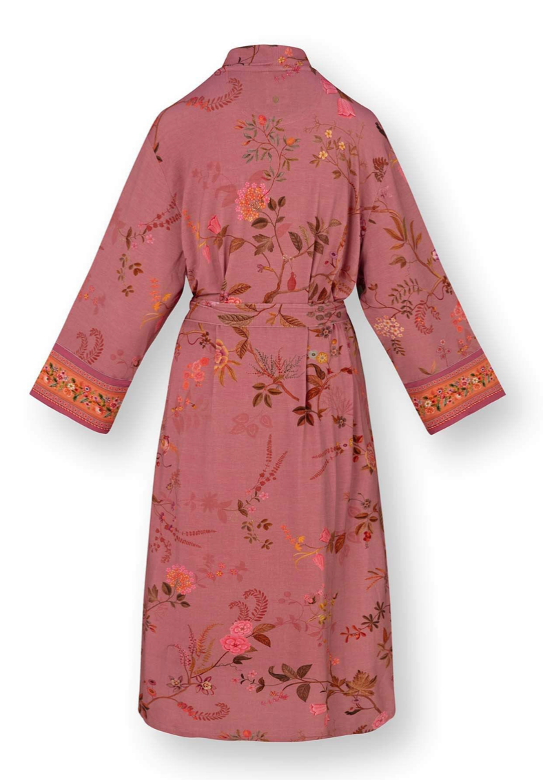 Kimono Noa Bodhi Flower Donkerroze