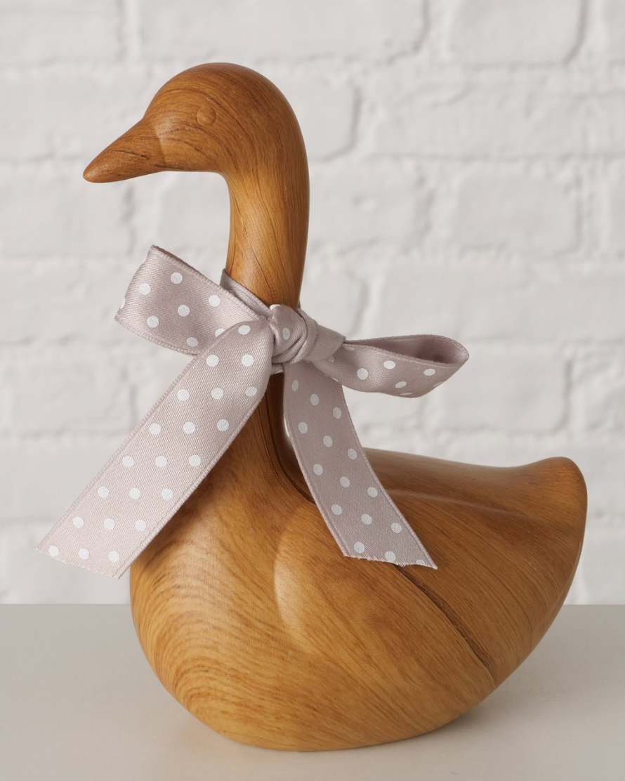 Boltze- Figuur Gans Keramiek bruin H 16,5cm