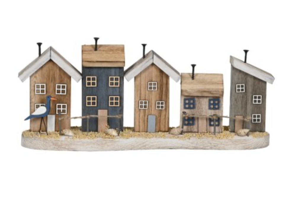 Strandhuis ornament hout