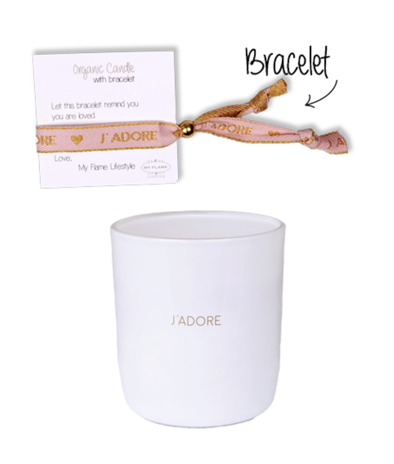 Geurkaars met Bracelet J'ADORE