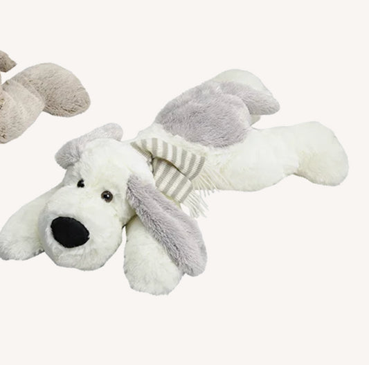 Knuffel Hond Pluche wit 55 cm