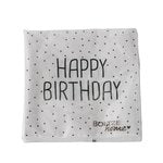 Boltze - Servetten HAPPY BIRTHDAY Zwart