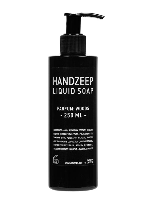 Mijn Stijl-Handzeep- Parfum Woods 250 ml (zwarte fles)