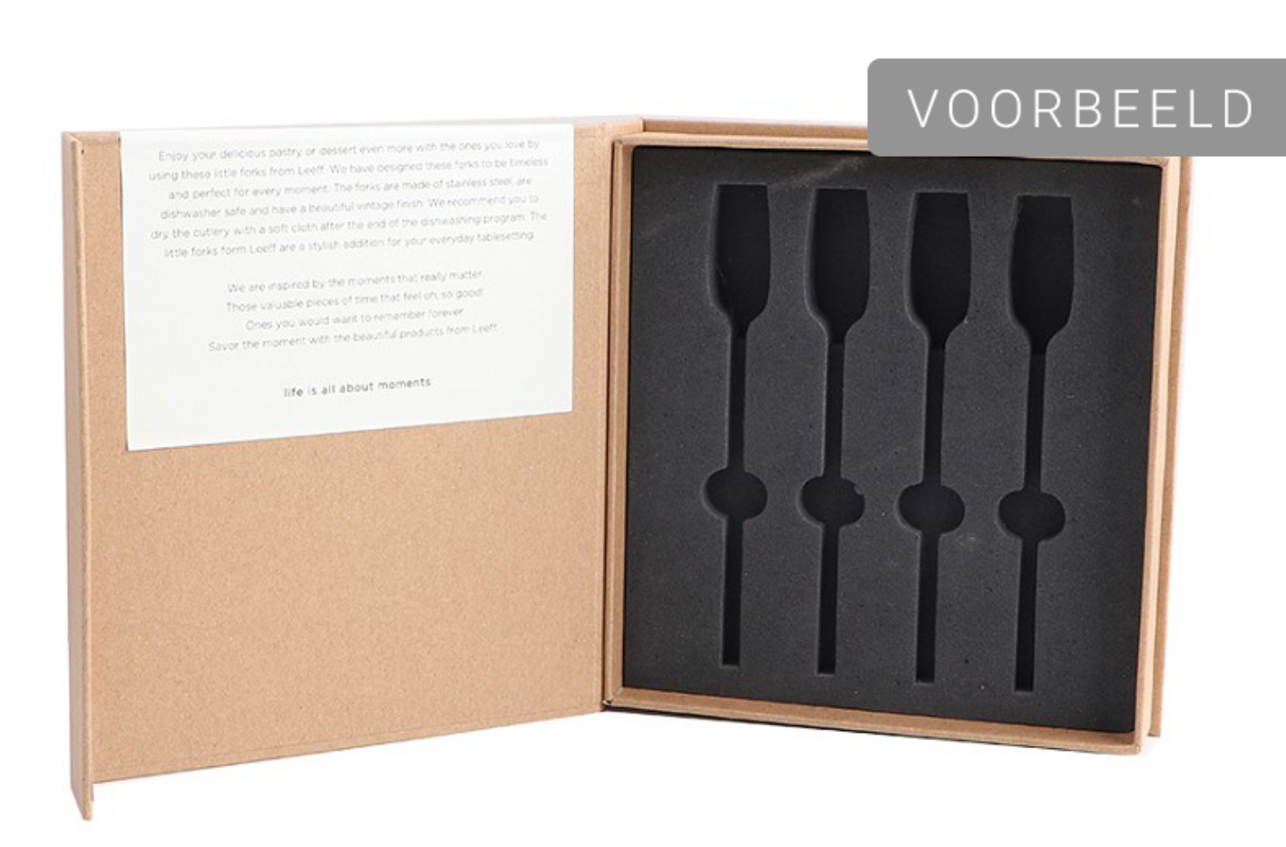 Leeff 4 lepeltjes rose goud Charlotte