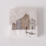 Boltze - Servetten Houses Wit Beige