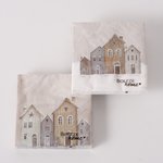 Boltze - Servetten Houses Wit Beige