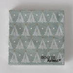 Boltze - Servetten Scarlett Lichtgroen met Kerstbomen