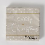 Boltze - Servetten Grace Beige Lovely Christmas