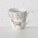 Jumbo Mok Hert met dennenboom en sneeuw