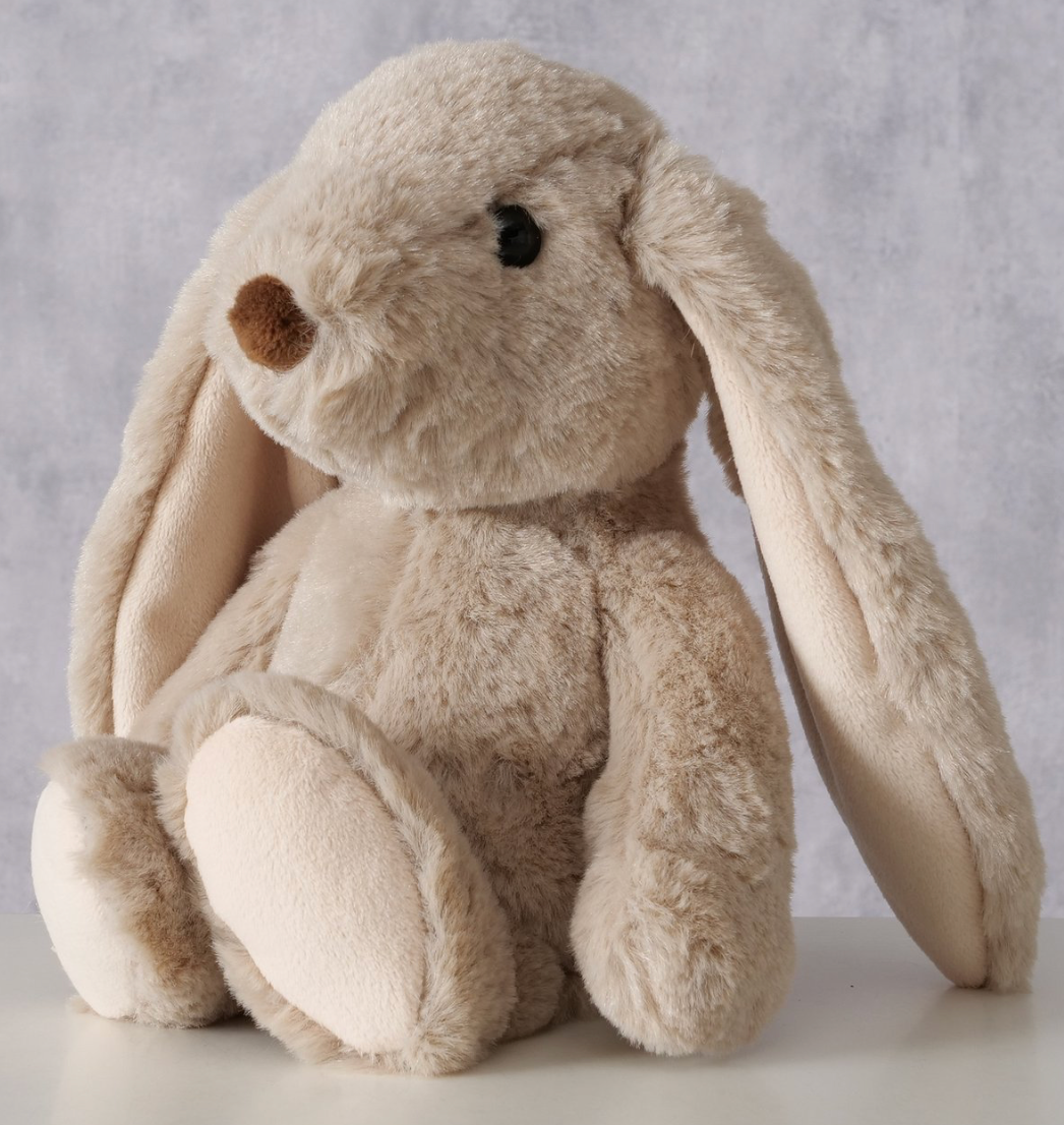 Konijn Pluche Bruin H19cm