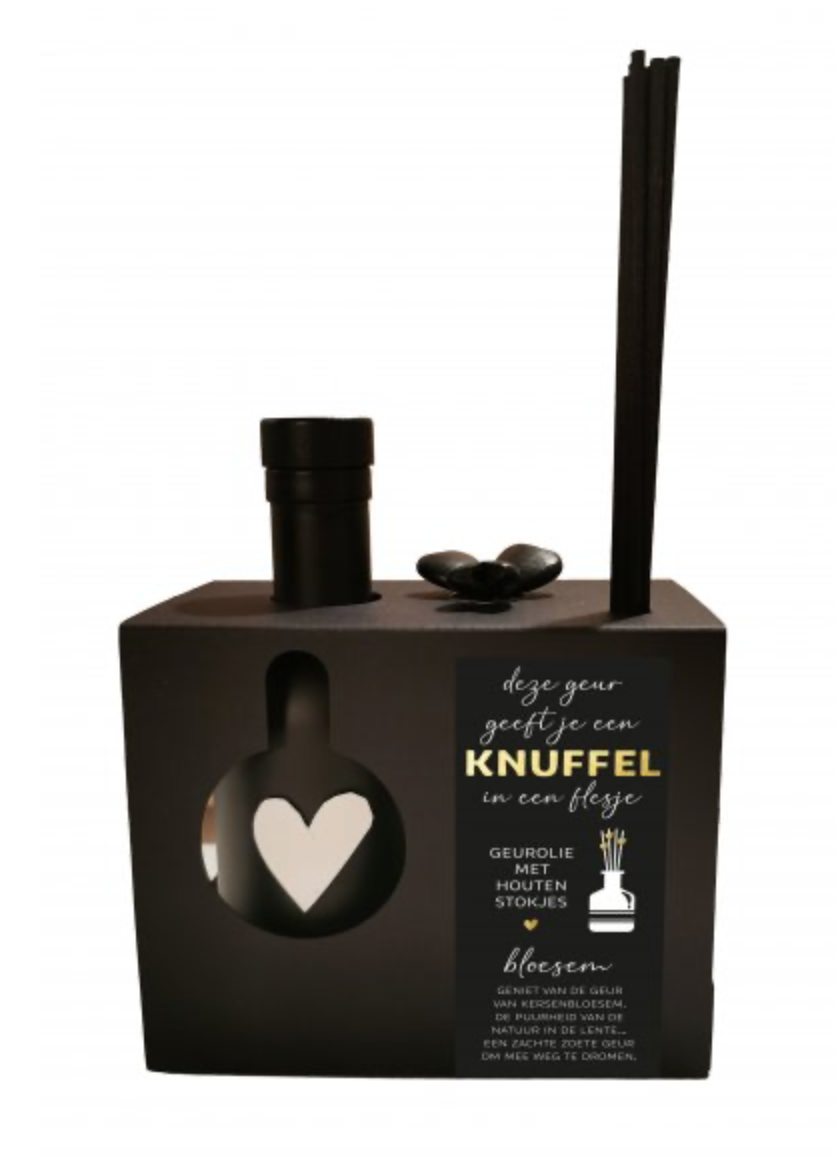 Geurolie houten stokjes black