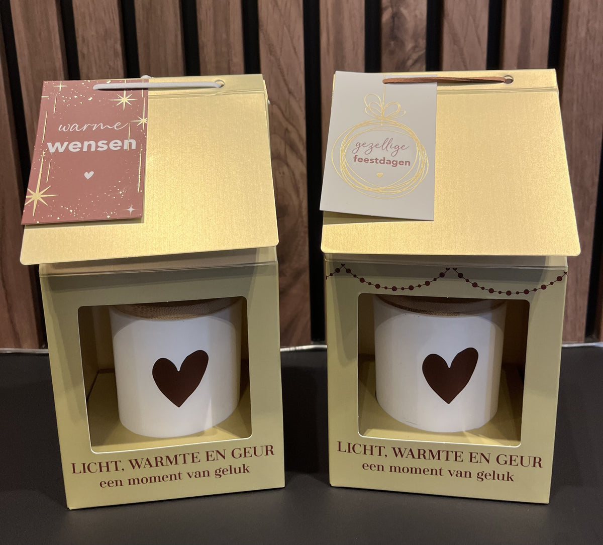 KaarsHuisje Kado Gold Feestdagen
