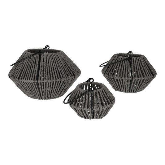 Jens Living Lantaarn Lex Grijs set van 3