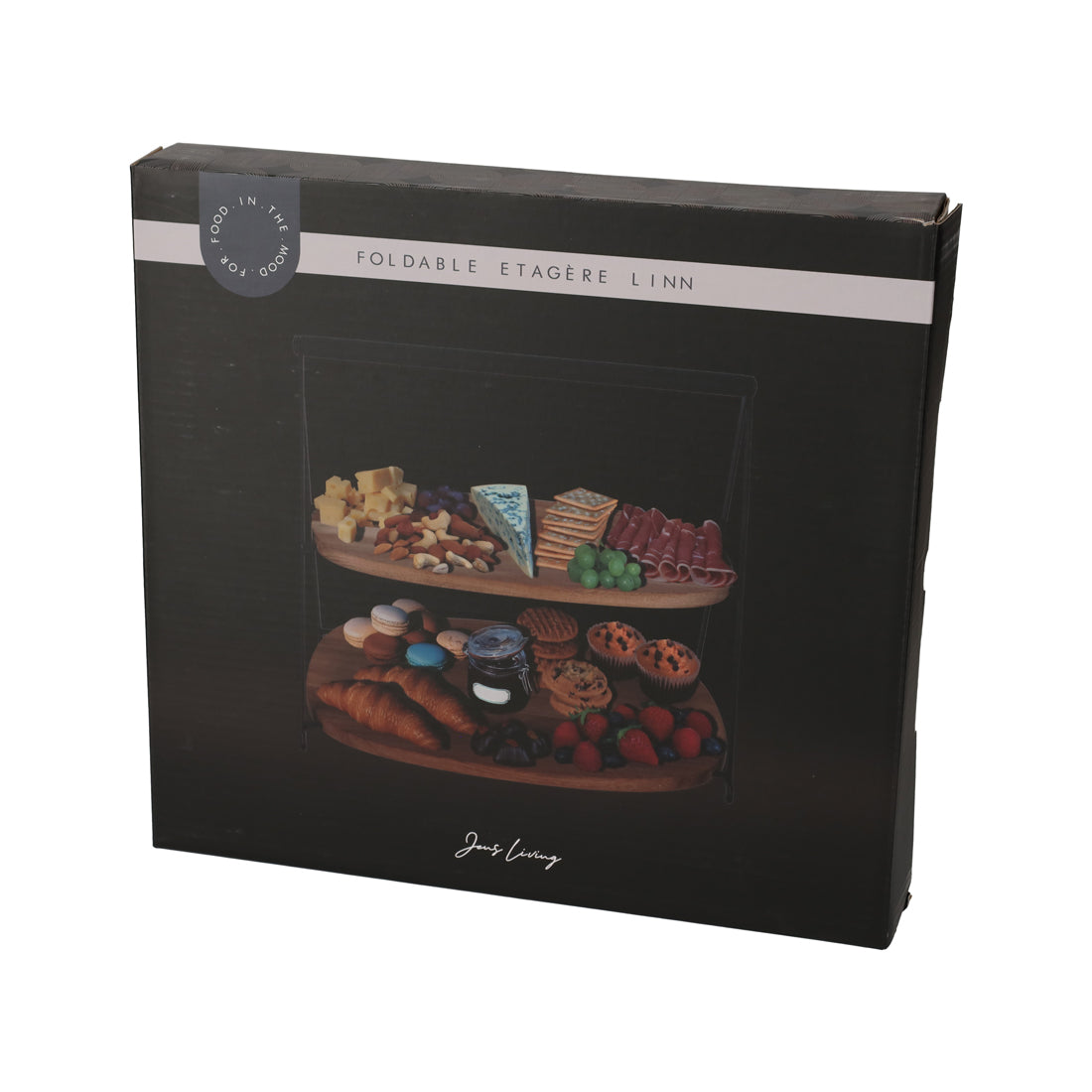 Jens Living Etagere Linn Bamboe en metaal Tweelaags